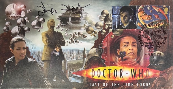 Doctor Who 2007 Series 3 Episode 13 The Last of the Time Lords Collectors Stamp Cover Signed ADJOA ANDOH